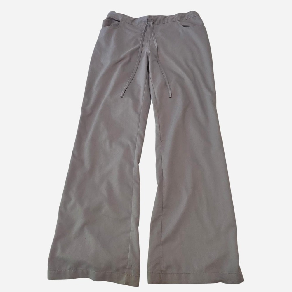Greys Anatomy wide leg scrub pants with drawstring waist